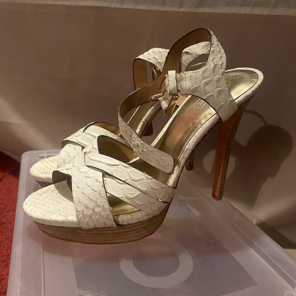 Leather coach women’s sandals size 7